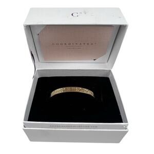 Coordinates Collection Gold Tone Cuff Bracelet Los Angeles CA in Original Box